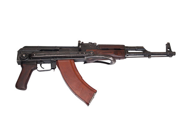 istock AKMS (Avtomat Kalashnikova) airborn version of Kalashnikov assault rifle 519805461