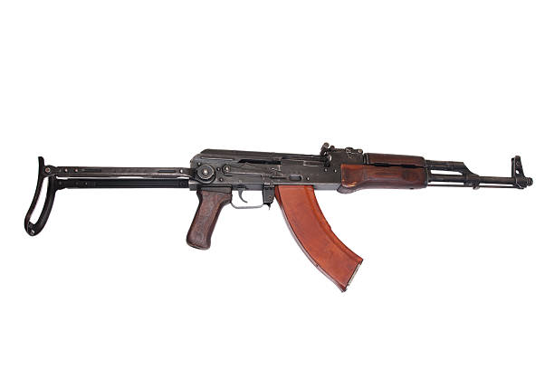 istock AKMS (Avtomat Kalashnikova) airborn version of Kalashnikov assault rifle 519805475