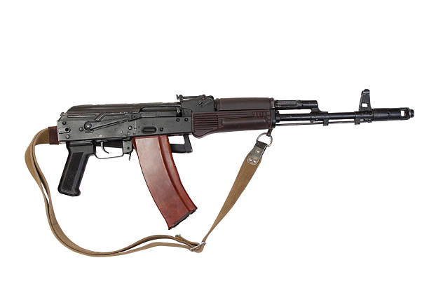 istock kalashnikov airborne assault rifle ak74 isolated on a white background 519805665