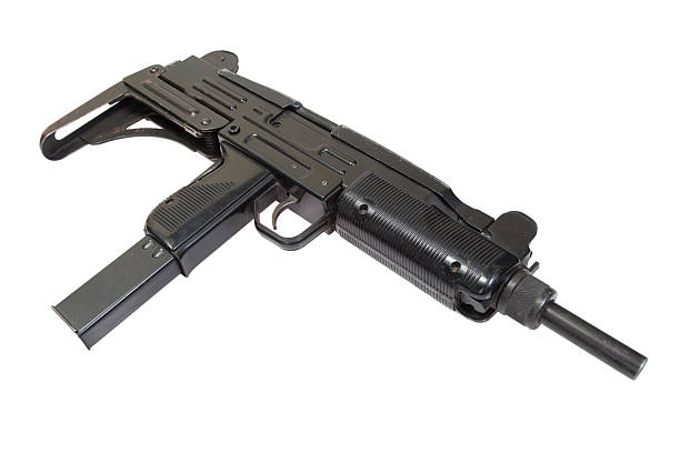 istock 9mm submachine gun isolated on white 519805717