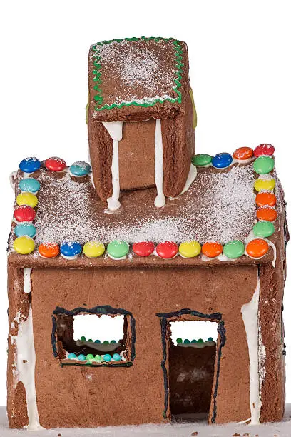 a isolated gingerbread house