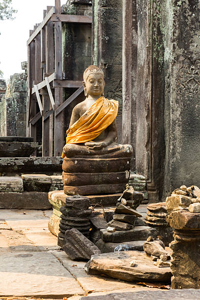 istock statue in the Bayon Temple, Cambodia 519826358