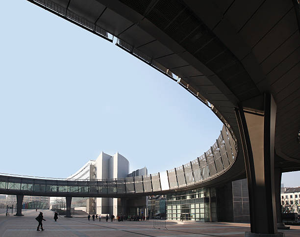 istock Image of modern office buildings in central 519826515