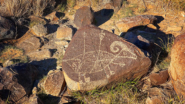 istock Petroglyph at Three Rivers Petroglyph site in New Mexico, USA. 519827128