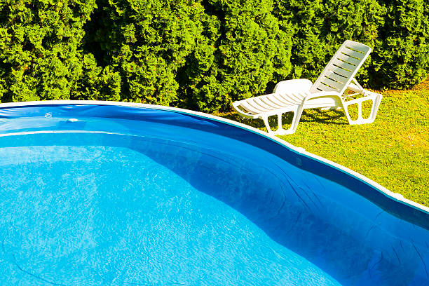 istock Sun loungers by the pool. 519828311
