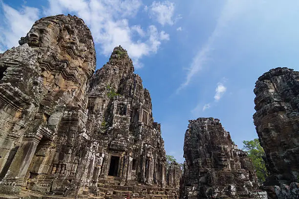 The world heritage site of Angkor Wat, Bayon temple.