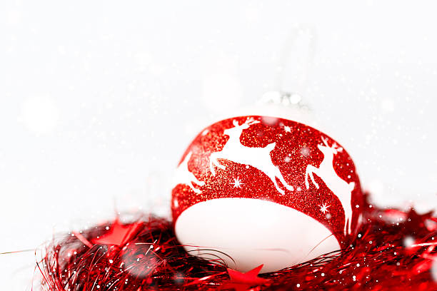 istock Christmas composition in white and red colors 519829827