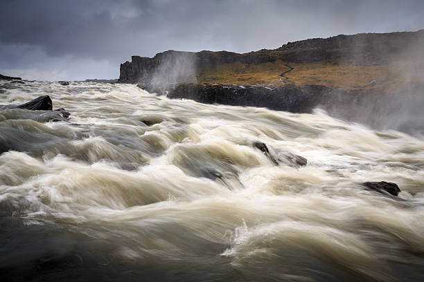 Dettifoss waterfall in North West Iceland stock photo
