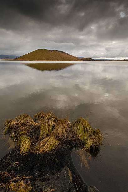 Lake Myvatn in North West Iceland stock photo