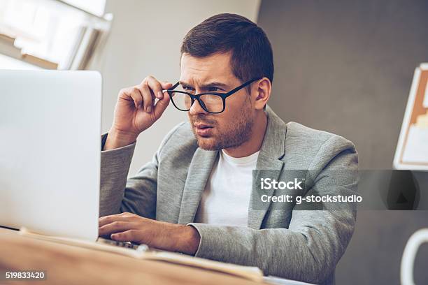 What Is This Stock Photo - Download Image Now - Confusion, Men, Computer