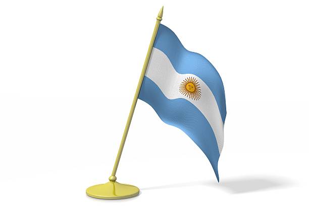 istock 3D flag of Argentina 519834318
