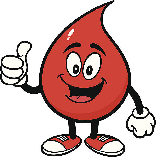 Blood Drop With Thumbs Up Stock Illustration - Download Image Now - Drop,  Blood, Cartoon - iStock