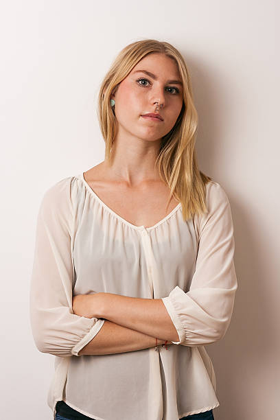 istock Blonde girl portrait 519846473