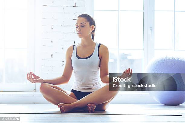 Namaste Stock Photo - Download Image Now - Meditating, Yoga, Women