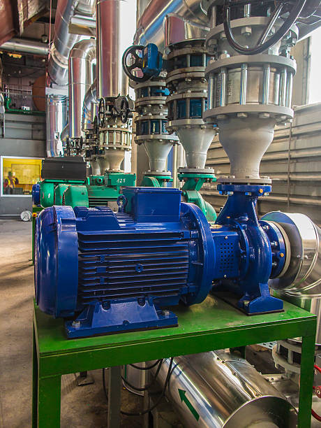 istock pumps, valves and piping hot and cold water 519860818
