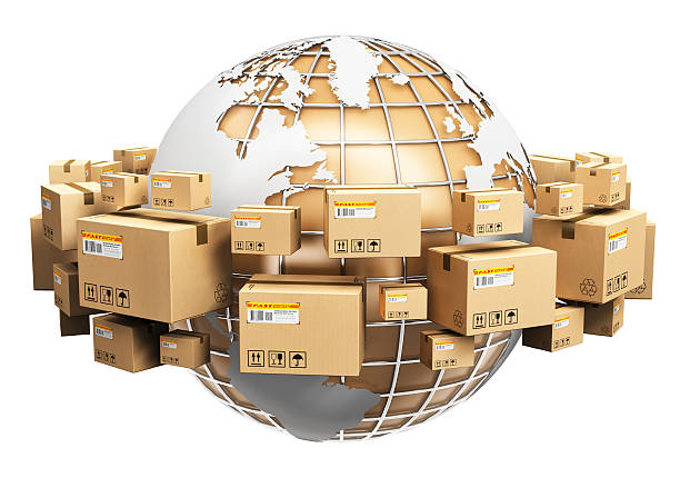 istock Global shipping and worldwide logistics concept 519860956