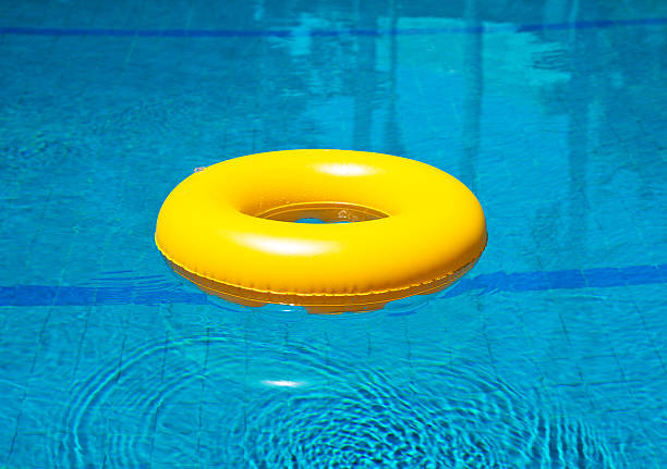 lifering - inflatable floating on water life belt equipment стоковые фото и изображения