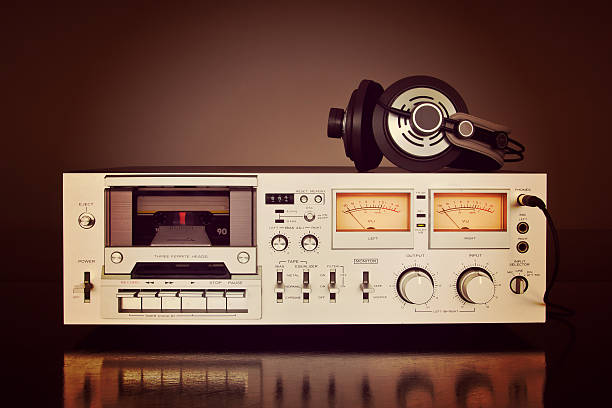 istock Vintage Stereo Cassette Tape Deck Recorder 519862213