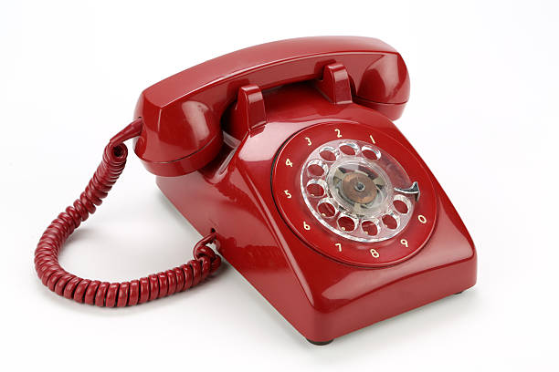 istock vintage red telephone 519862263