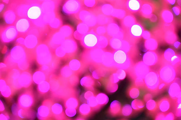 istock Purple bokeh defocused lights background. Festive Christmas back 519863083
