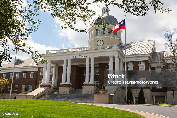 City Hall Stock Photo - Download Image Now - Town Hall - Government Building, Georgia - US State, Roswell