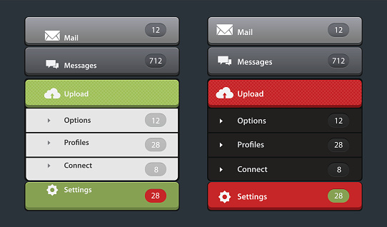 Website Interface Template Design User Interface Popup Menu Ui Vector ...