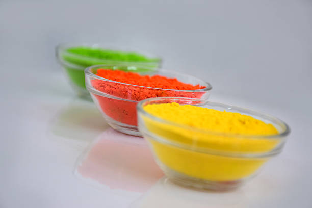arrangement of Gulal or Face Powder at Holi