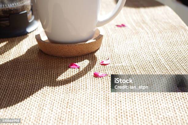 Morning Coffee With Petals Stock Photo - Download Image Now - Aromatherapy, Coffee - Drink, Coffee Cup