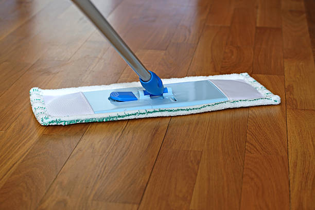 istock The mop on the parquet floor 519866562