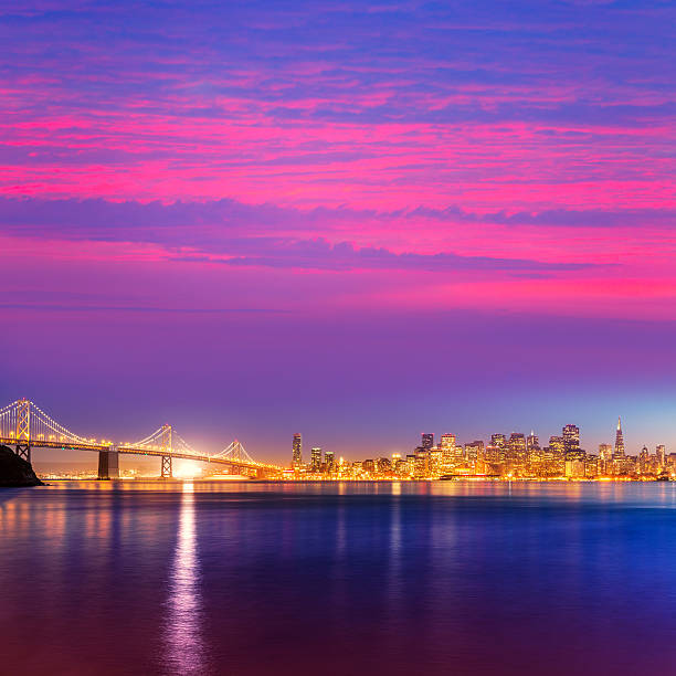 istock San Francisco sunset skyline California bay water reflection 519866823