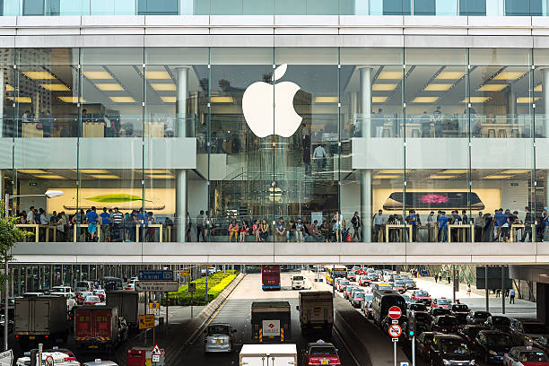 Apple Store IFC mall Hong Kong stock photo