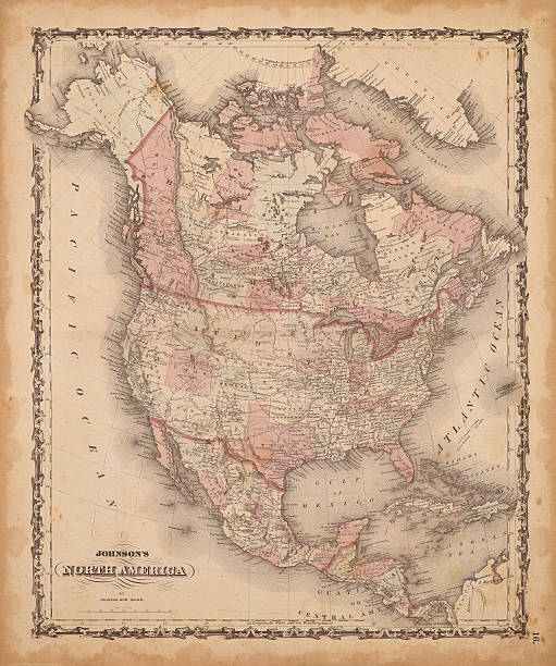 istock Old map of North America 519868504