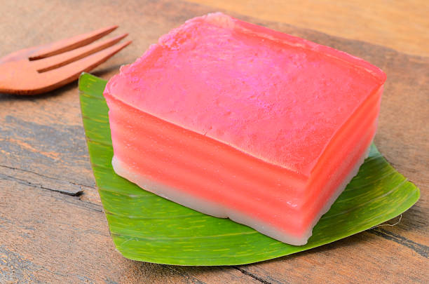 istock Khanom Chan is colorful layered dessert 519868559