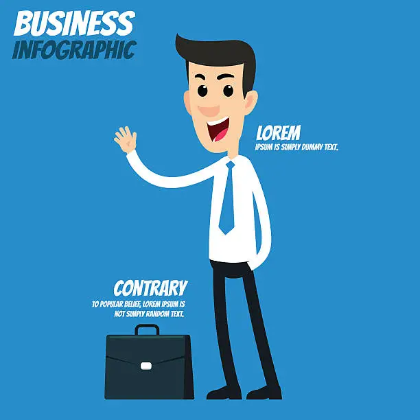 Vector illustration of Business infographic