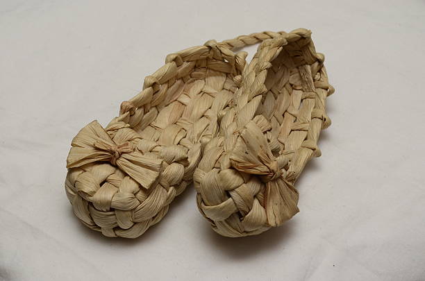 istock Wicker shoes of bast 519875536