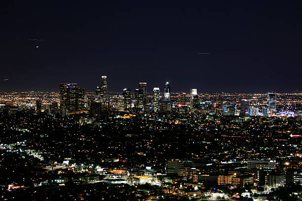 istock Night of Los Angeles Downtown 519875566
