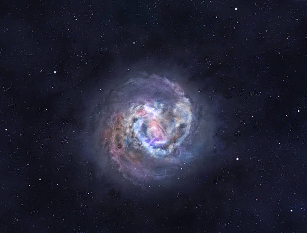 Spiral galaxy stock photo