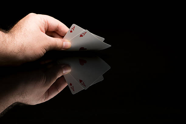 istock Poker cards with hand 519886347