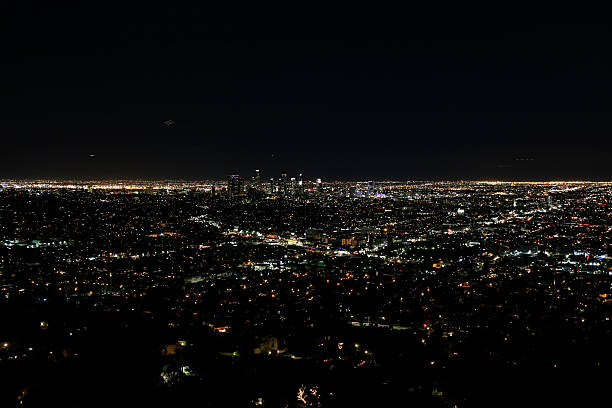 istock Night of Los Angeles Downtown 519886528