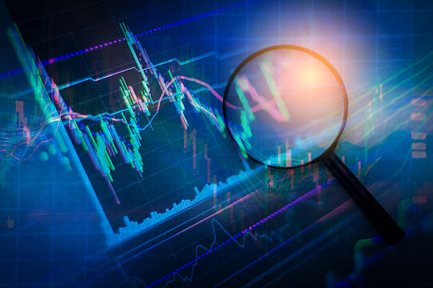 istock Candle stick graph chart of stock market 519888854