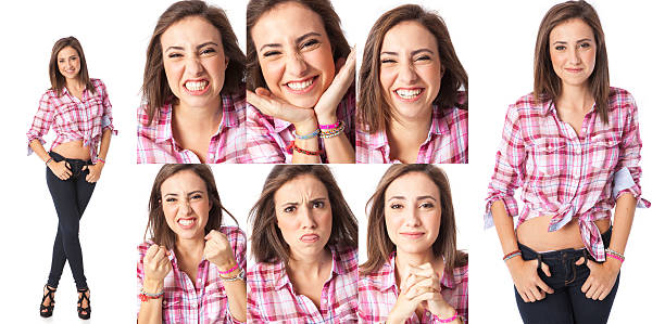 istock diferent expressions of a young woman composition 519889236