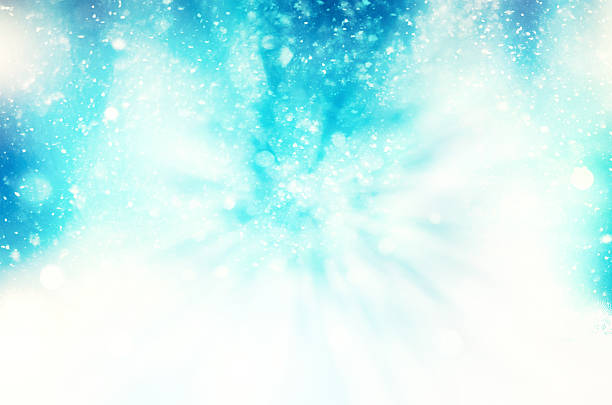 istock winter snowy background blizzard, frost 519889623