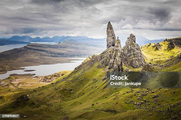 The Old Man Of Storr On The Isle Of Skye Stock Photo - Download Image Now - Adult, Awe, Boredom