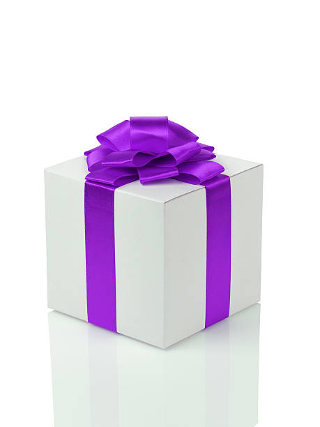 istock white paper gift box with purple ribbon bow isolated 519894212