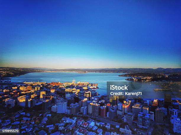 Overlooking Wellington Harbour Stock Photo - Download Image Now - Wellington - New Zealand, New Zealand, Built Structure