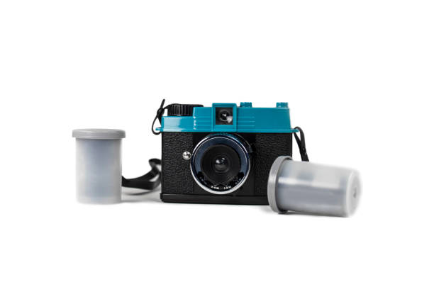 istock Lomography camera and film rolls 519899084