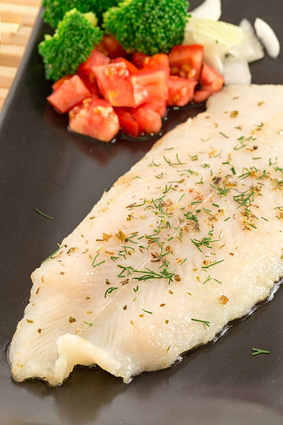 istock Fish fillet with avocado tatar 519910089