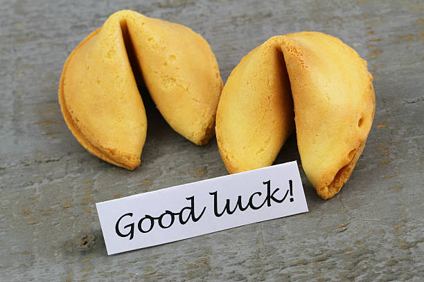 istock Good luck card with fortune cookies 519911991