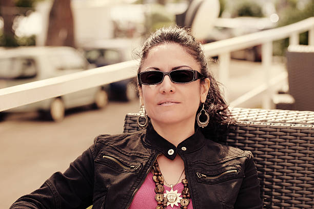 istock Cool Brunette Woman Relaxed 519913743