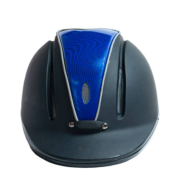 istock Horse riding black helmet  isolated 519913991